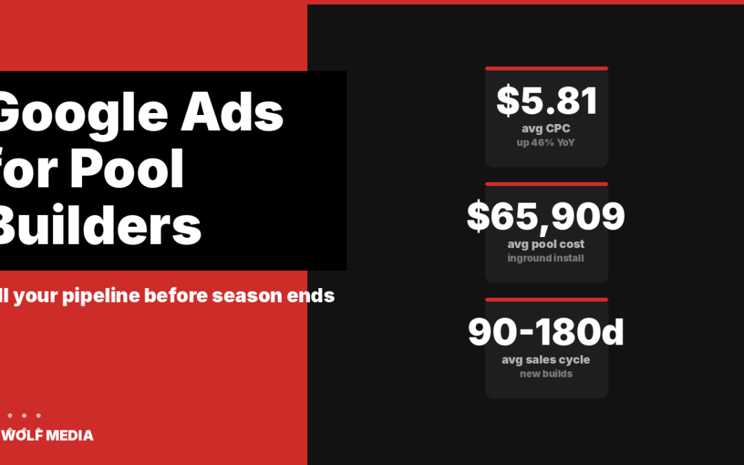 Google Ads for Pool Builders: Fill Your Pipeline Before Season Ends [2026]