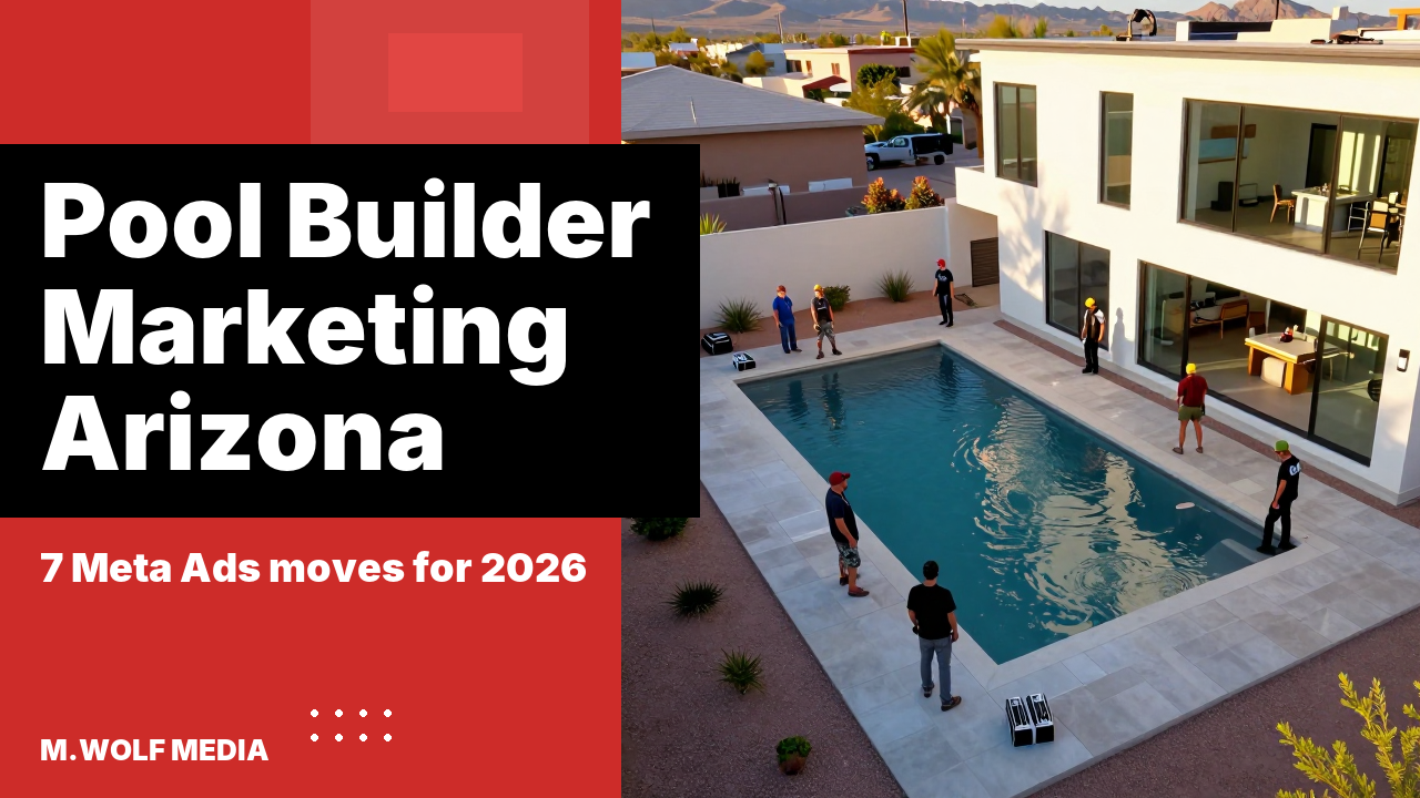 Marketing for pool builders Arizona - pool crew working a backyard build in the Phoenix metro