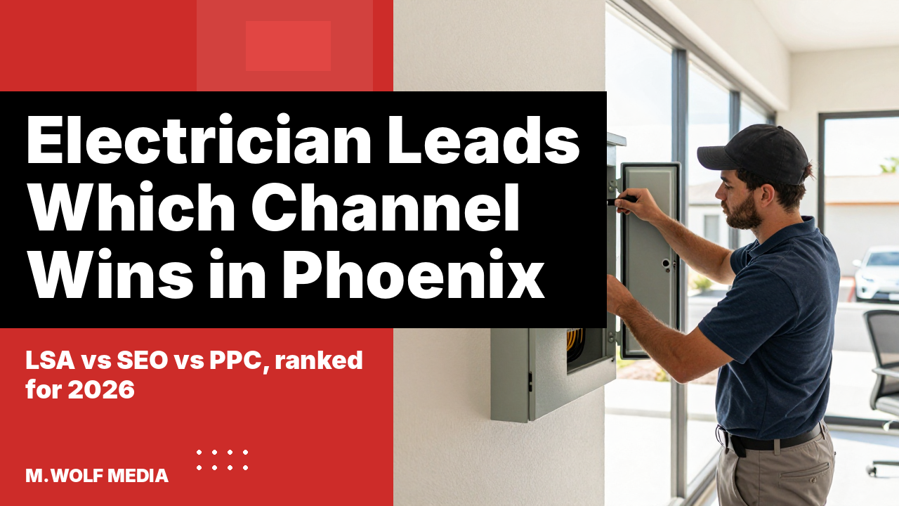 Electrician marketing Arizona - a licensed electrician installing a home electrical panel upgrade for an EV charger in a Phoenix area garage